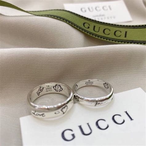 gucci ring 925|Gucci couple ring.